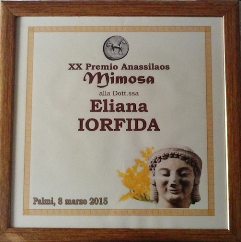 Premio Anassilaos "Mimosa 2015" - Palmi (RC), Marzo 2015