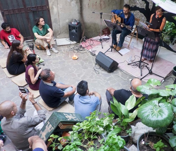 Reading musicale con Gaspare Tancredi per "Sonore Alchimie", Borgo di Davoli (24 luglio 2016)