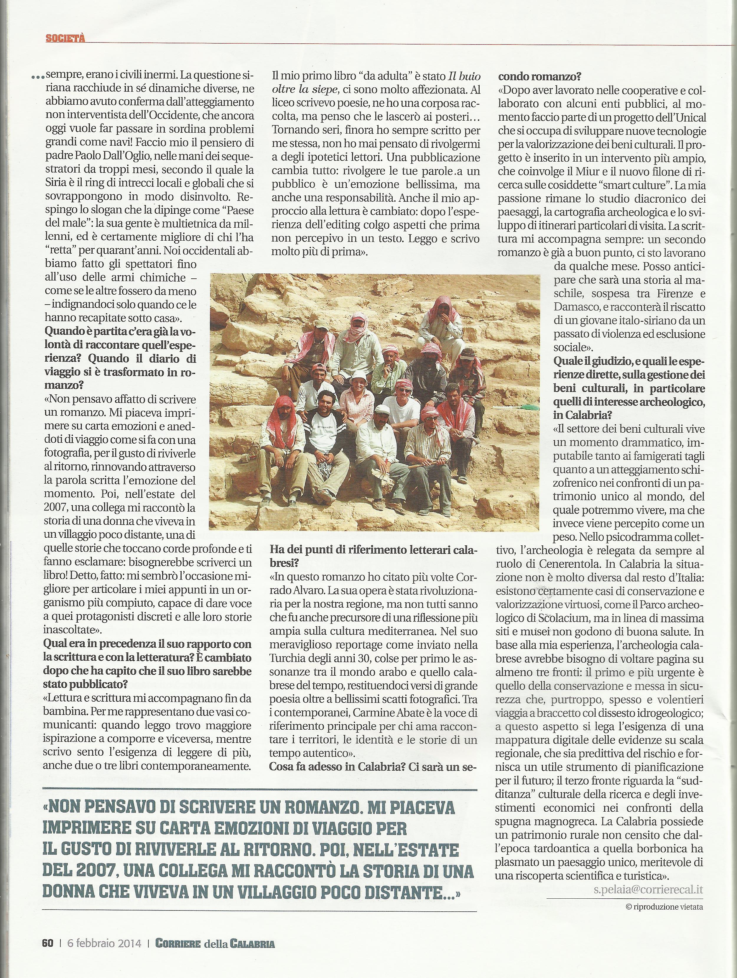 6cCorriere della Calabria p.3 06-02-2014